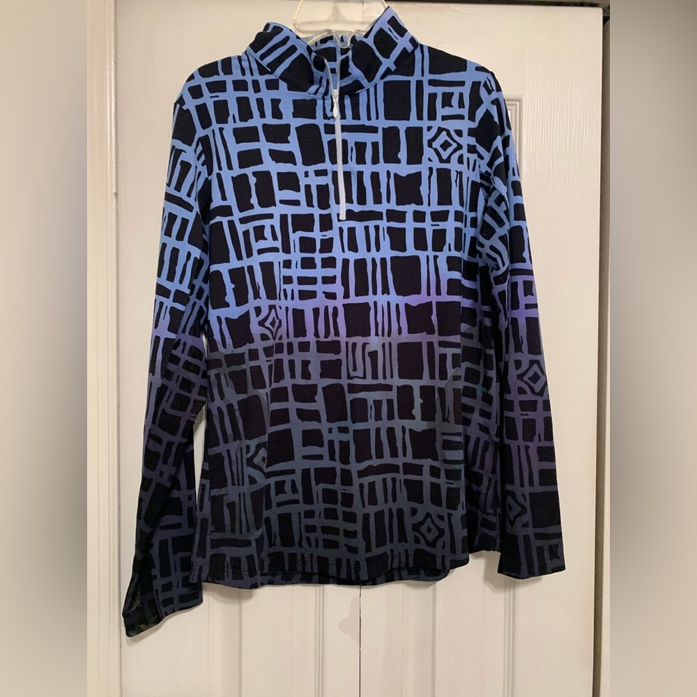 IBKUL long sleeve mesh top